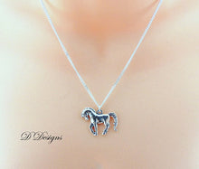 Silver Horse Pendant Necklace